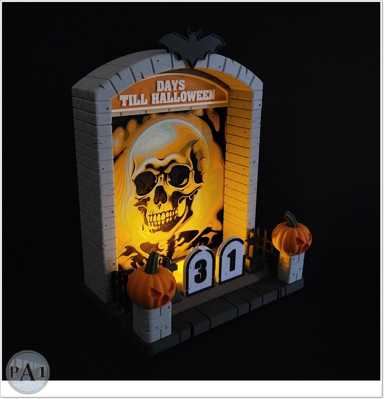 Halloween Countdown: Dragon & Haunted 3D Printed House Decor