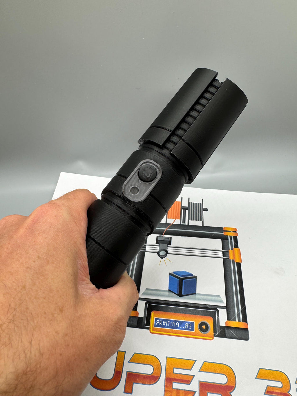 Qimir's Retractable Lightsaber from The Acolyte | The Stranger | Collapsible Saber-No Paint Required-3D Printed | Lightsaber Display Mount