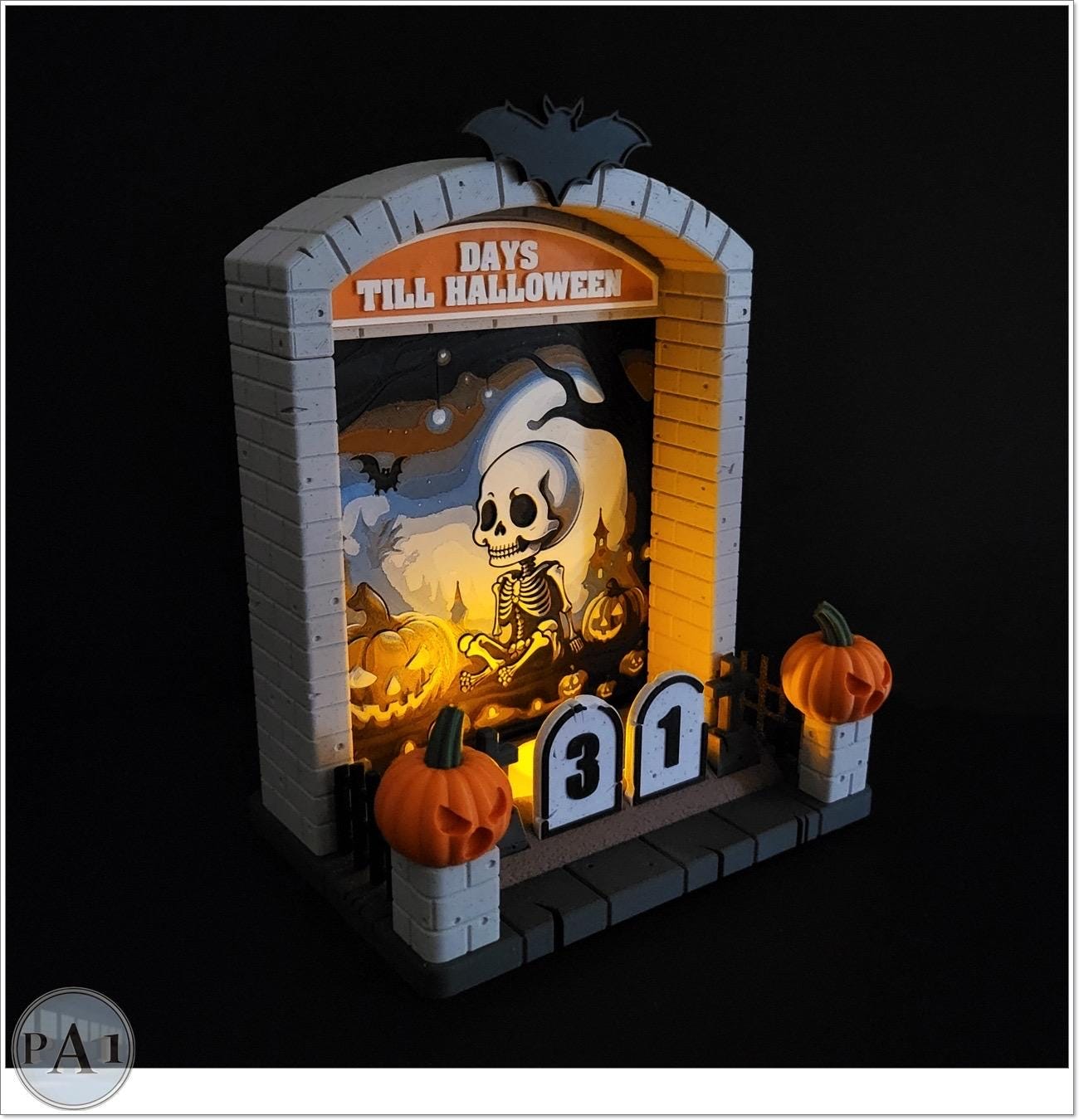 Halloween Countdown: Dragon & Haunted 3D Printed House Decor
