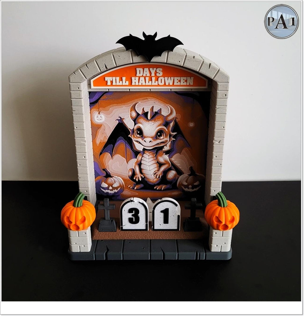 Halloween Countdown: Dragon & Haunted 3D Printed House Decor