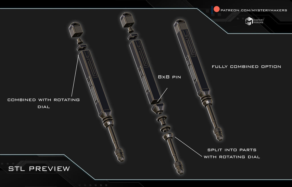 Kay Vess Data Spike: 3D Printed Video Game Prop