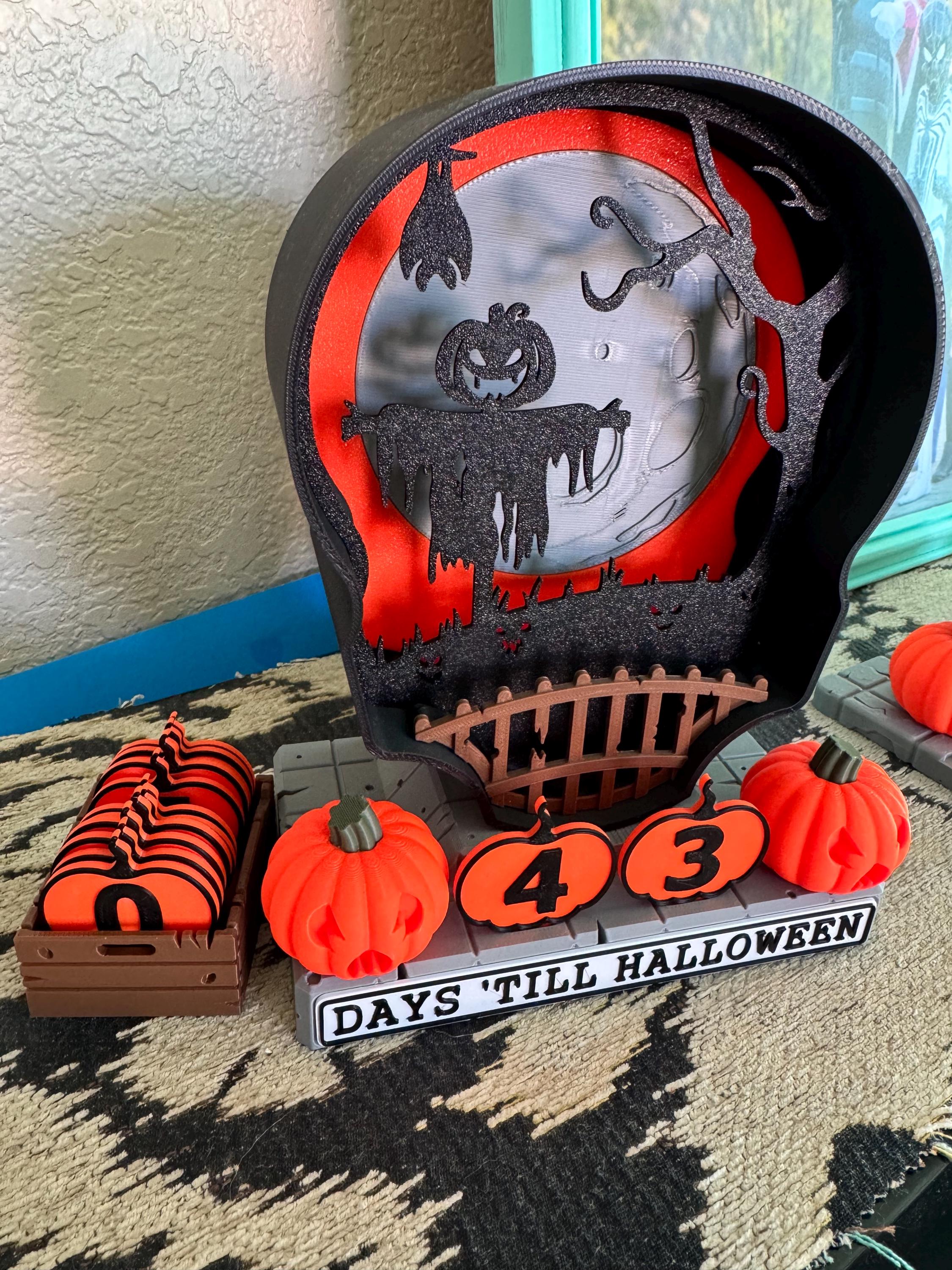 3D Printed Halloween Countdown: Haunted House Decor