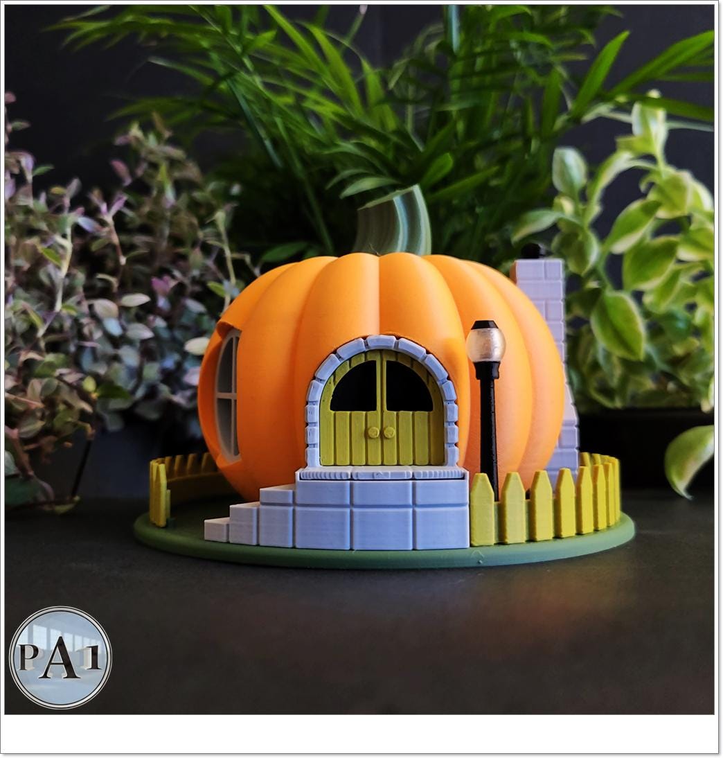Fairy Garden Enchanted Orchard: 3D Printed Fall Halloween Autumn | In Color | Whimsical Miniature Wonderland for Fairies and Garden Lovers
