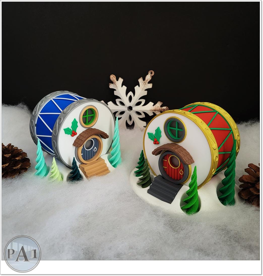 Christmas Village 3D Printed Fairy Garden: Whimsical Winter Wonderland