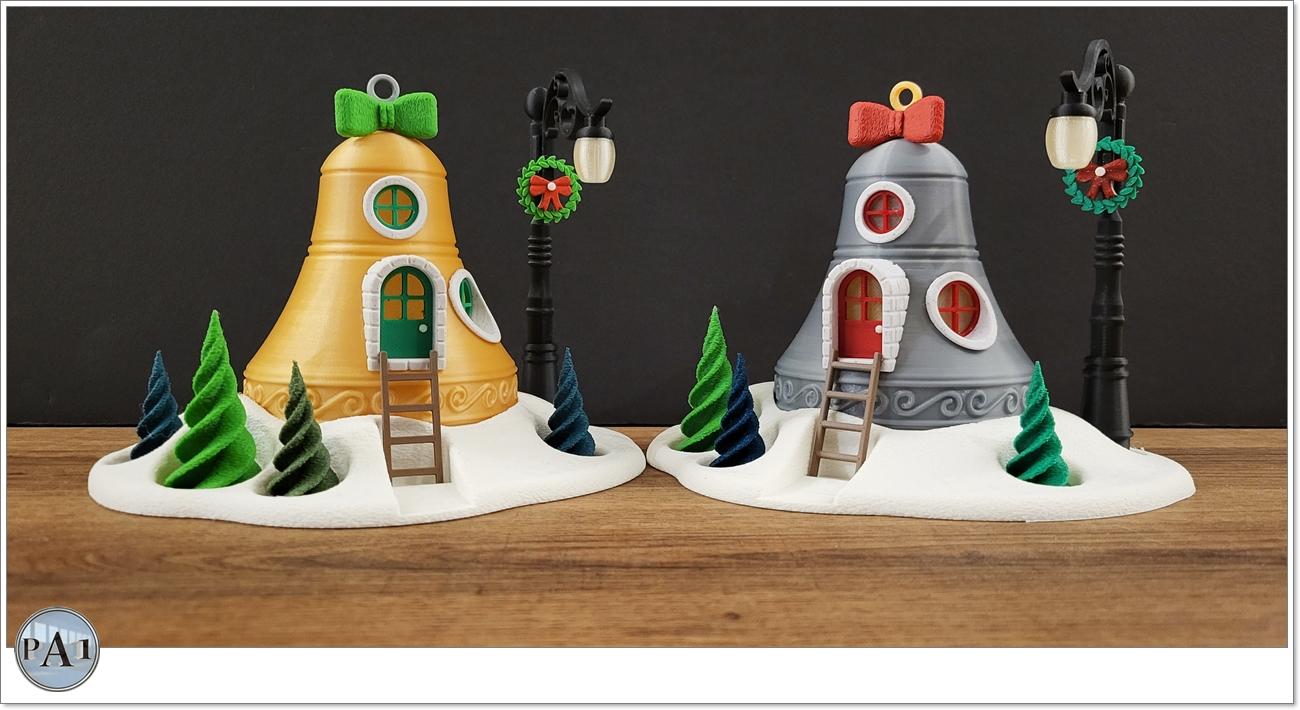 Christmas Village 3D Printed Fairy Garden: Whimsical Winter Wonderland