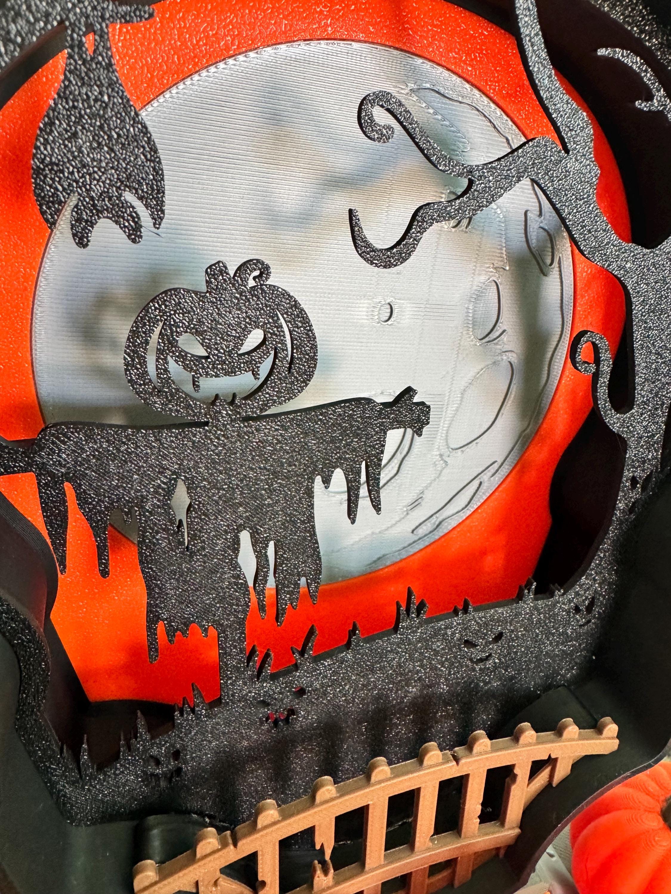 3D Printed Halloween Countdown: Haunted House Decor