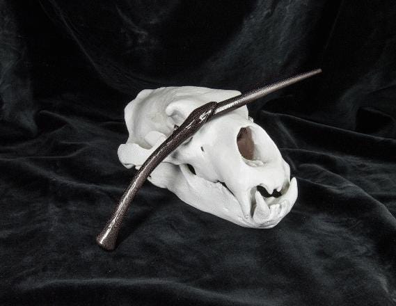 Death Eater 3D Printed Wizard Wand: Customizable Cosplay Prop