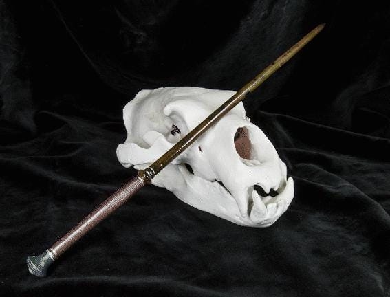 Death Eater 3D Printed Wizard Wand: Customizable Cosplay Prop
