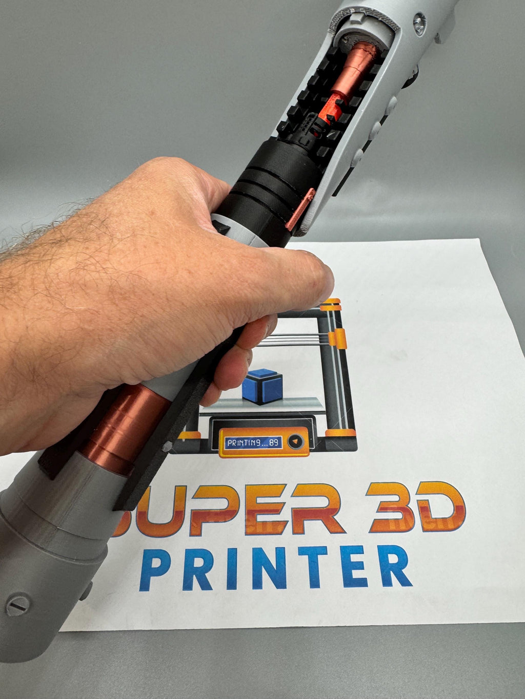 Starkiller’s Lightsaber | No Paint Required | 3D Printed | Galaxy's Edge | Clone Wars | Lightsaber Display Mount on Desk or Wall