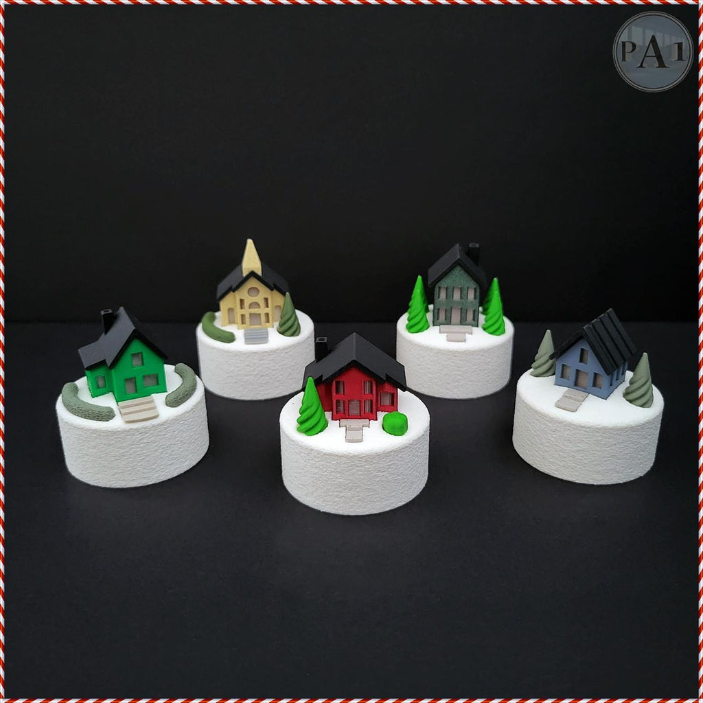 Mini Christmas Village | 3D Printed Display | Tea Lights | Cozy cottage | Winter Church