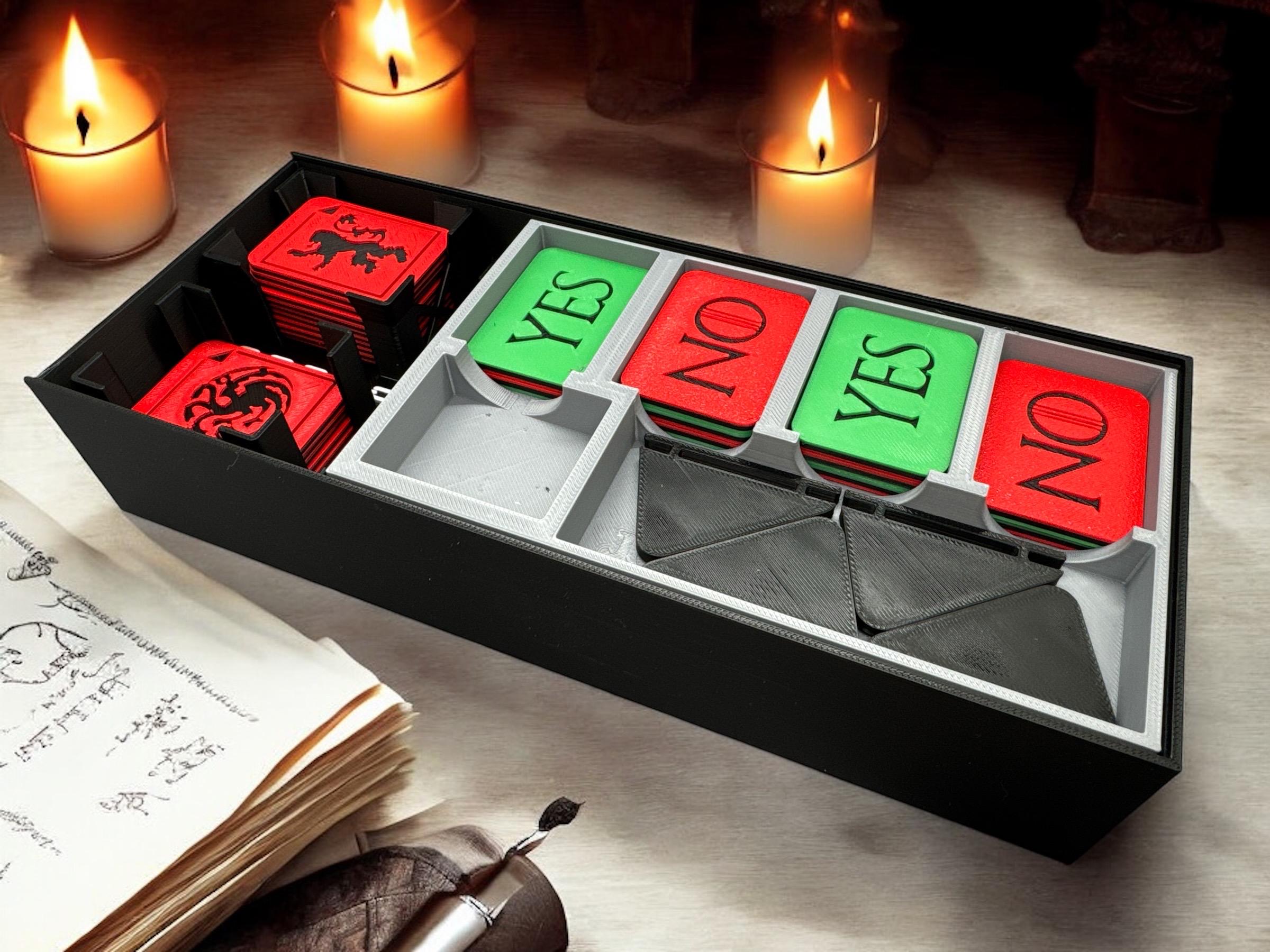 Secret Thrones | 3D Printed | Secret Hitler Variant Game