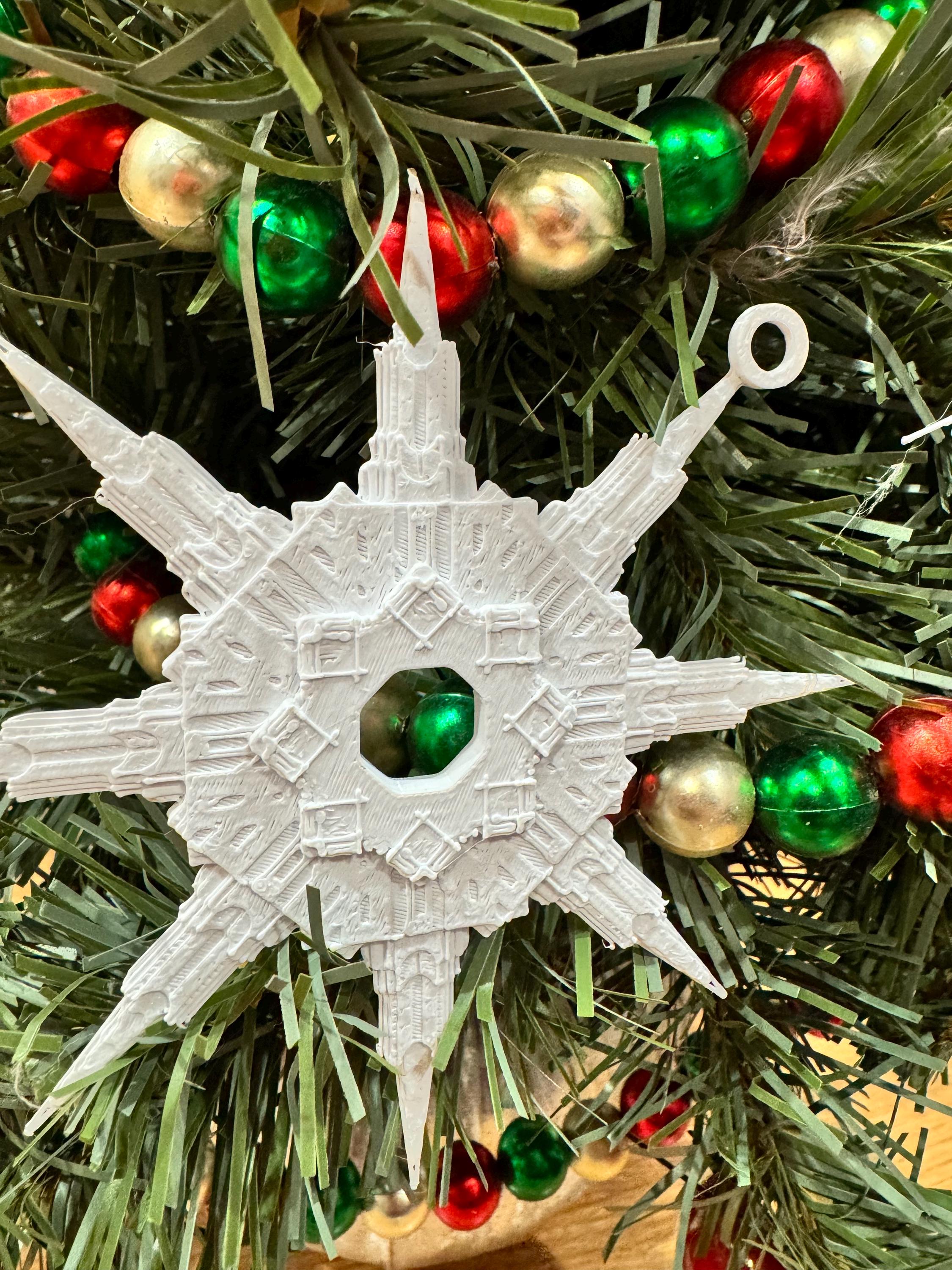 Temple Flakes Christmas Ornament: 3D Printed LDS Mormon Church Art