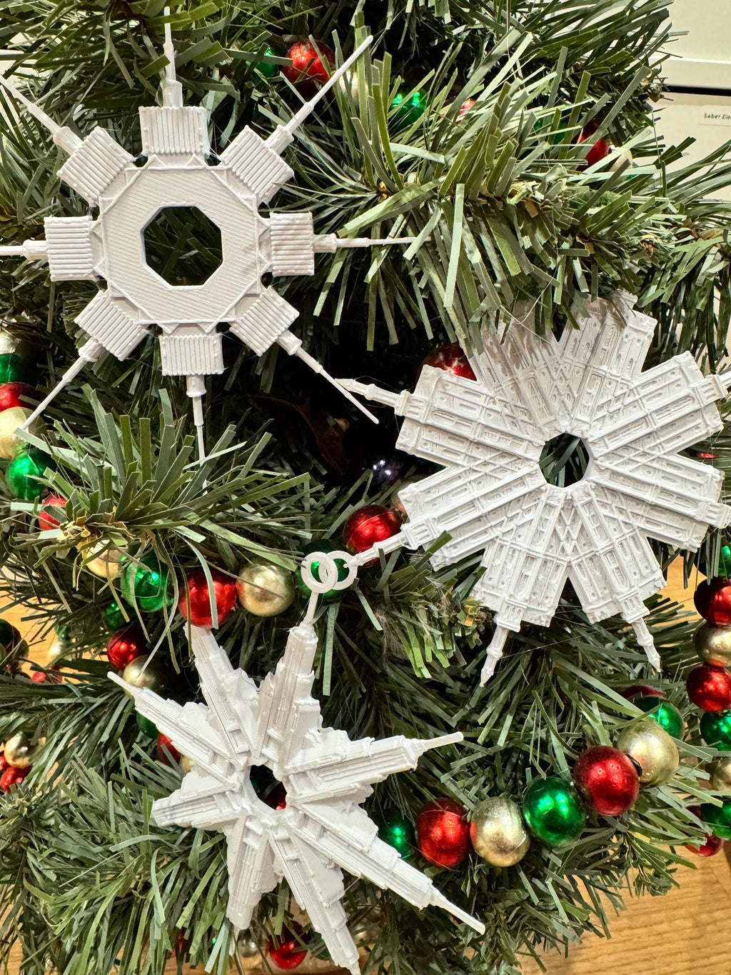 Temple Flakes Christmas Ornament: 3D Printed LDS Mormon Church Art