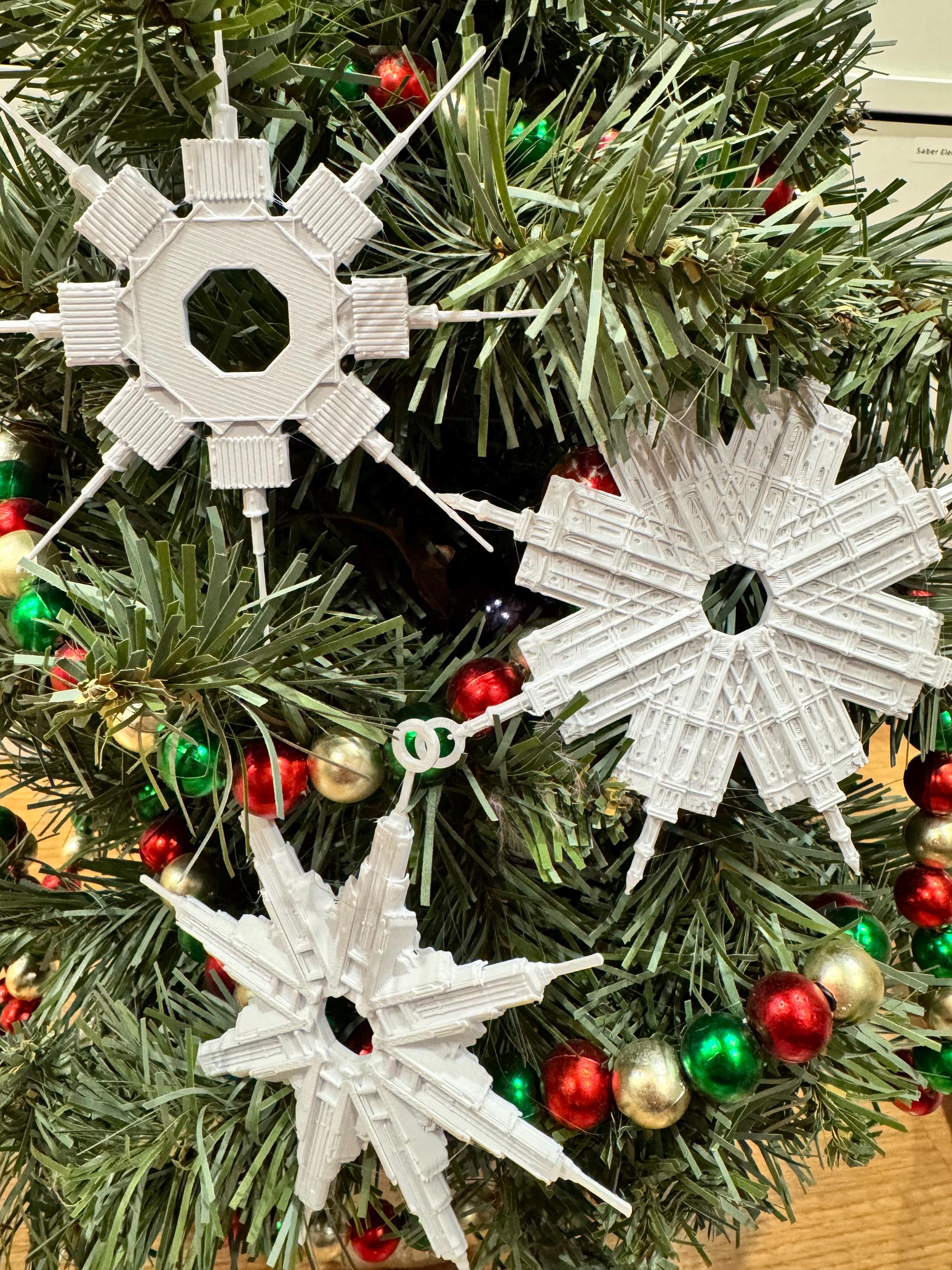 Temple Flakes Christmas Ornament: 3D Printed LDS Mormon Church Art