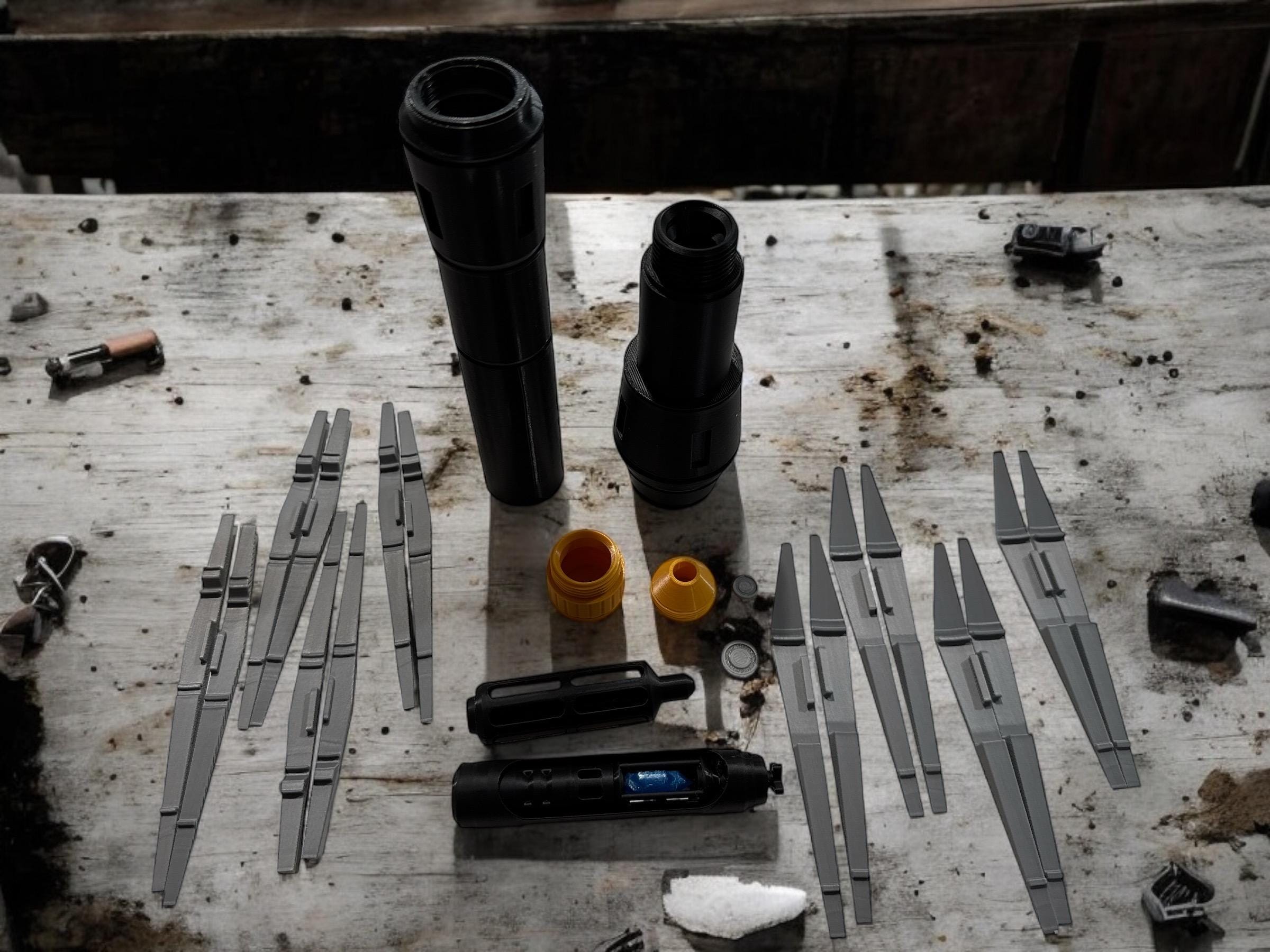 Sifo Dyas Lightsaber | No Paint Required | 3D Printed | Clone Wars | Galaxy's Edge | Lightsaber Display Mount on Desk or Wall