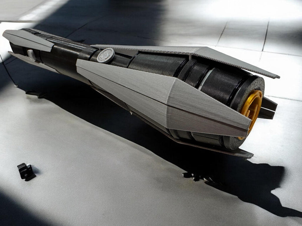 Sifo Dyas Lightsaber | No Paint Required | 3D Printed | Clone Wars | Galaxy's Edge | Lightsaber Display Mount on Desk or Wall