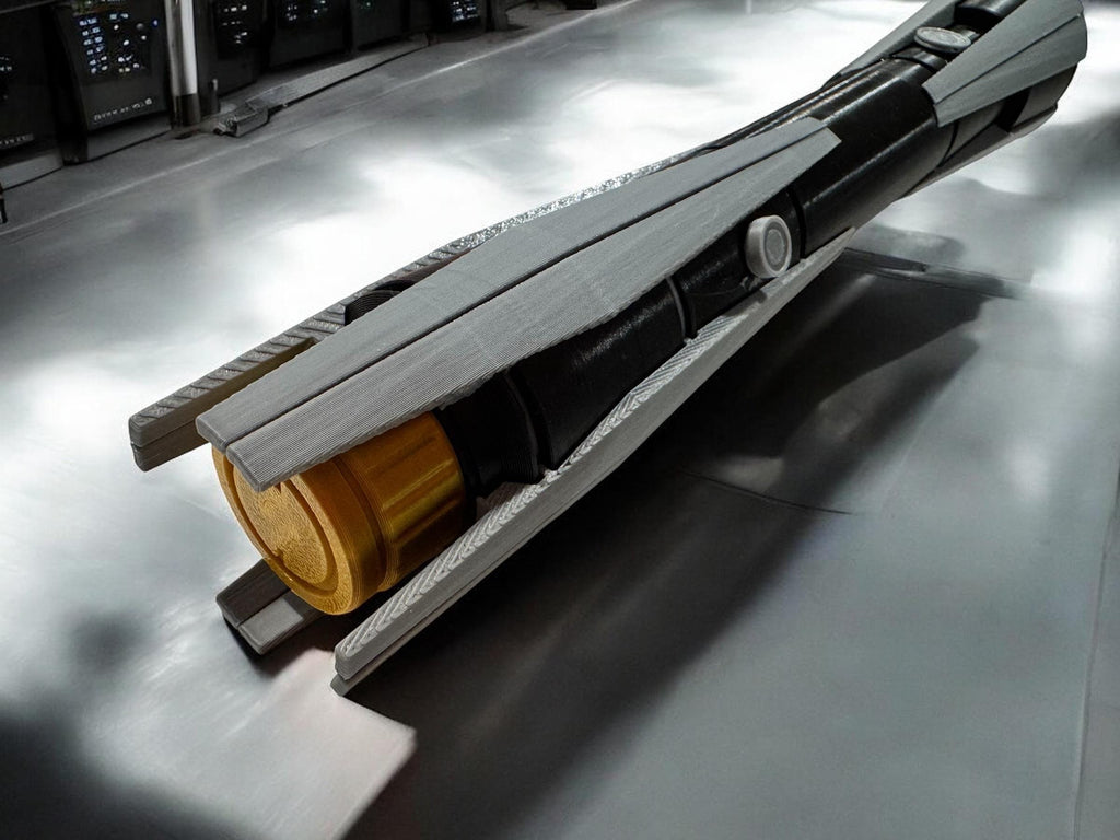 Sifo Dyas Lightsaber | No Paint Required | 3D Printed | Clone Wars | Galaxy's Edge | Lightsaber Display Mount on Desk or Wall