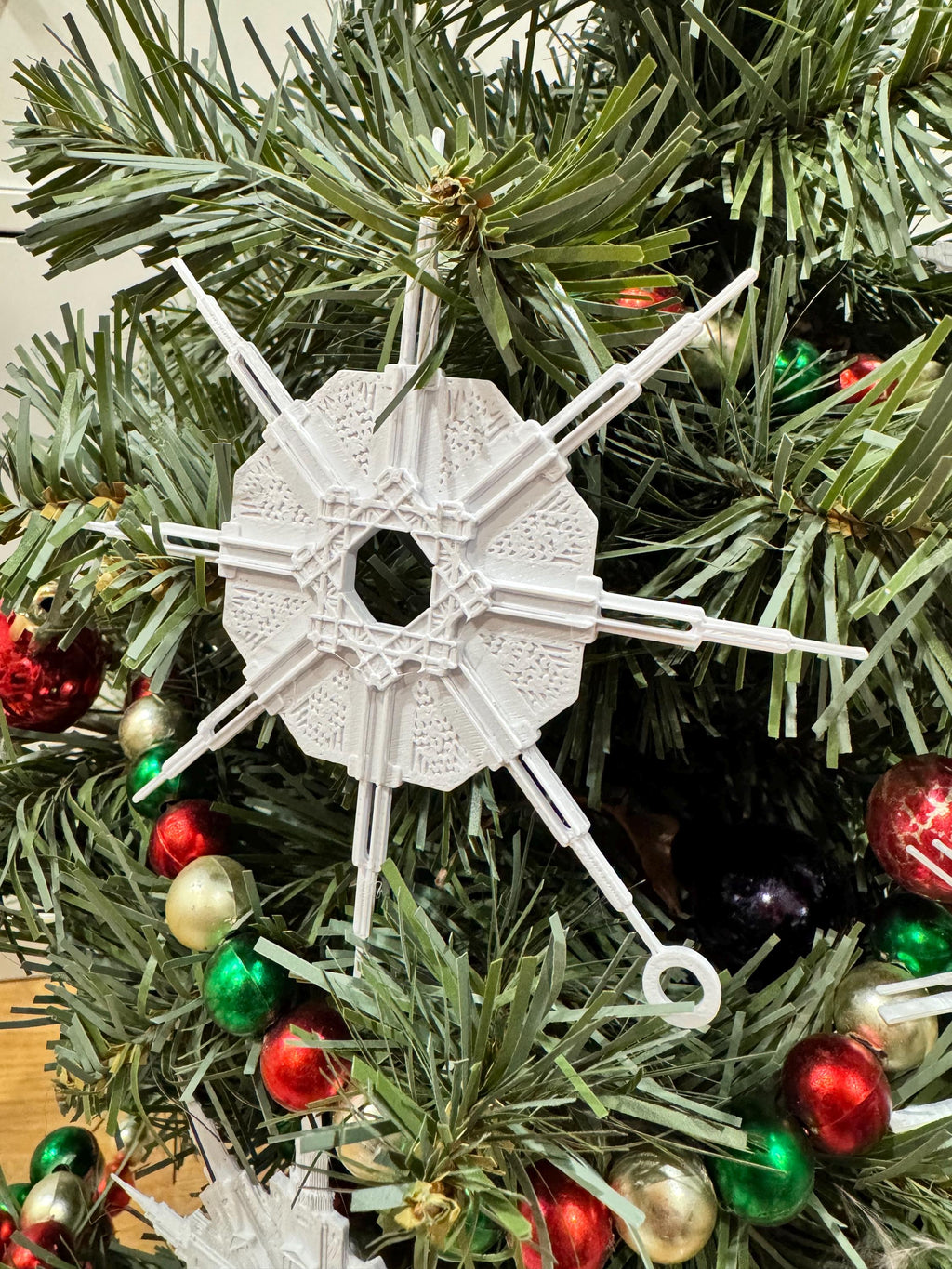 Temple Flakes Christmas Ornament: 3D Printed LDS Mormon Church Art