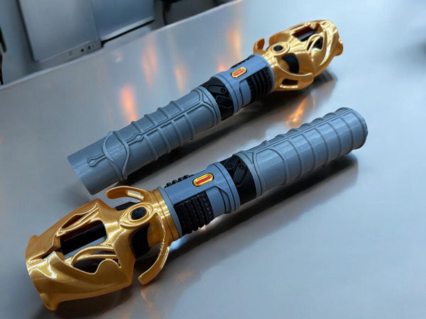 Dagan Gera’s Lightsaber | No Paint Required | 3D Printed | Jedi Survivor | Fallen Jedi | Lightsaber Display Mount on Desk or Wall
