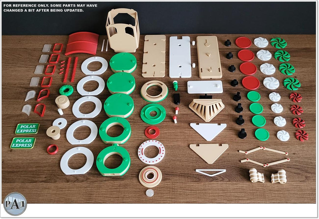 3D Printed Christmas Train Kit: Holiday Decor