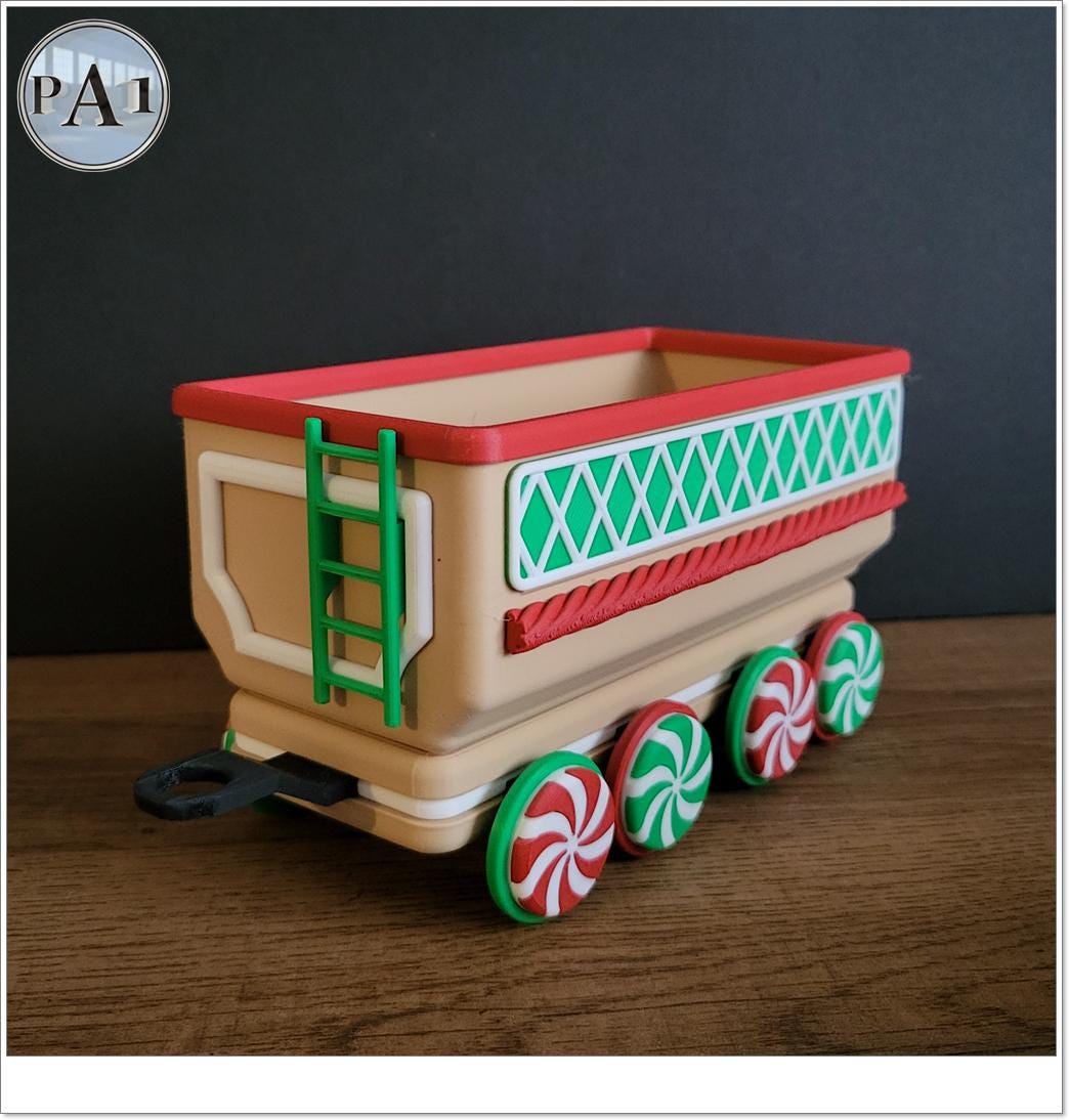 3D Printed Christmas Train Kit: Holiday Decor