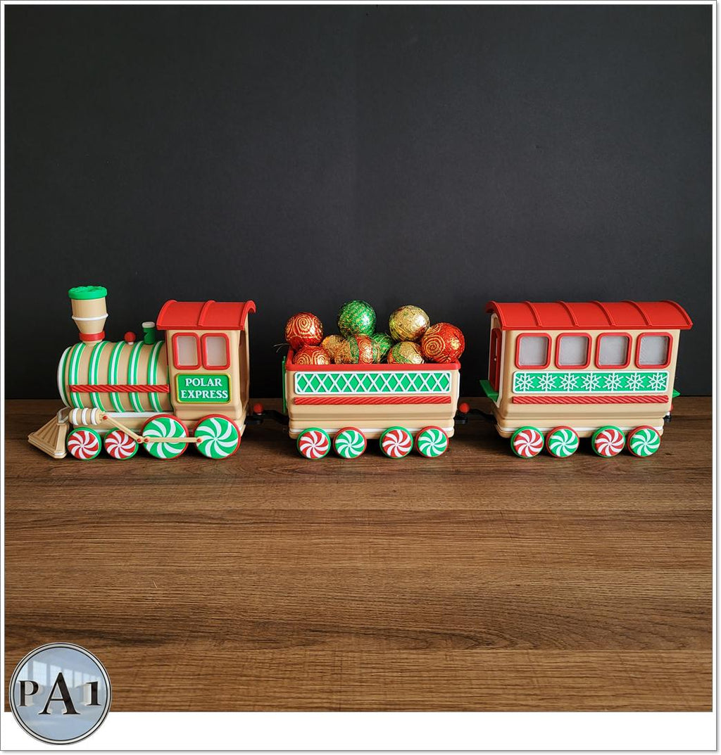 3D Printed Christmas Train Kit: Holiday Decor
