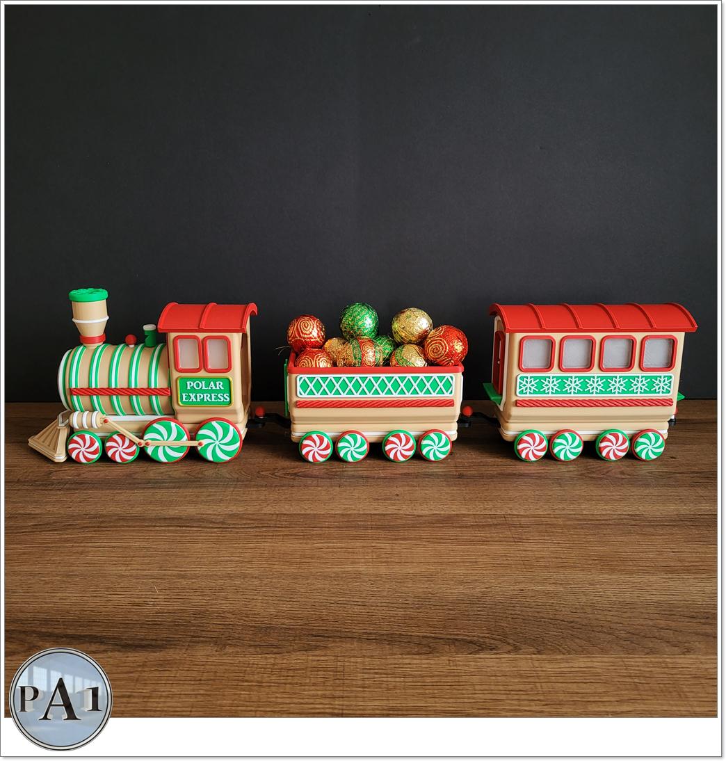 3D Printed Christmas Train Kit: Holiday Decor