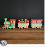 3D Printed Gingerbread Train Kit | 3D Printed | No Paint Required | Effortless Holiday Charm!
