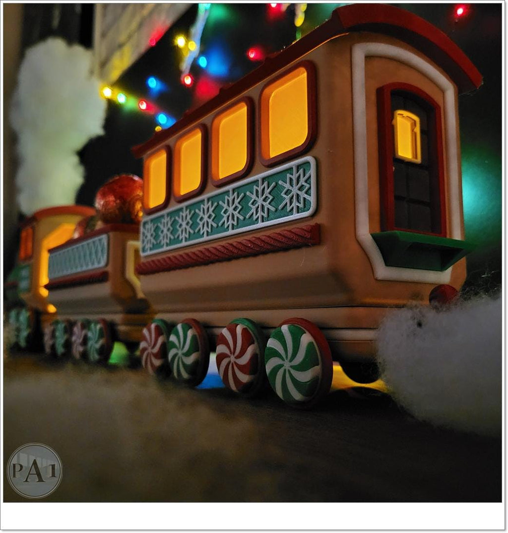 3D Printed Christmas Train Kit: Holiday Decor
