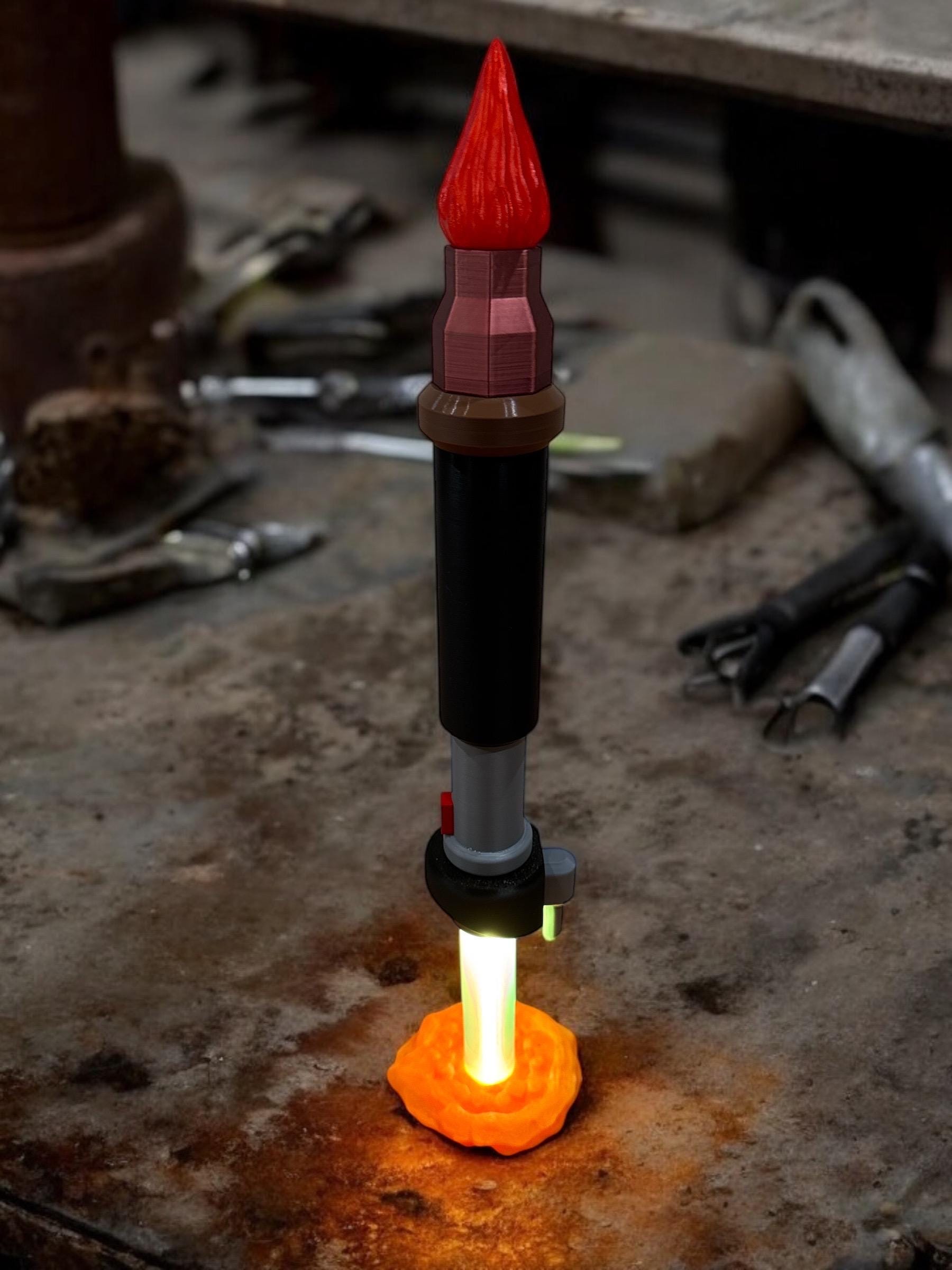 Rick and Morty's Lightsabers from Rick and Morty | In Color | Sound and Lights | 3D Printed | Lamp | Actual Electronic Lightsaber Lamp