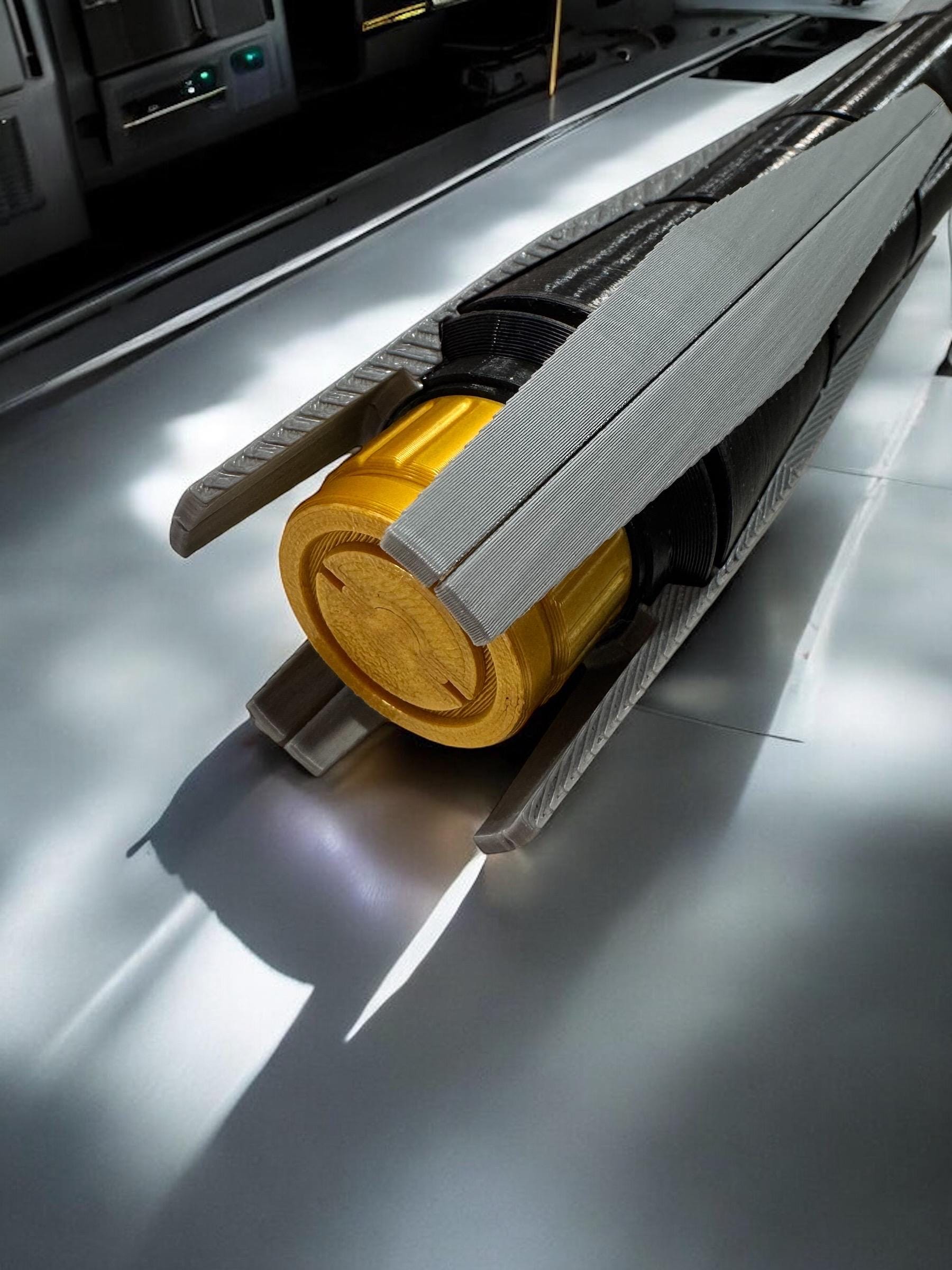 Sifo Dyas Lightsaber | No Paint Required | 3D Printed | Clone Wars | Galaxy's Edge | Lightsaber Display Mount on Desk or Wall