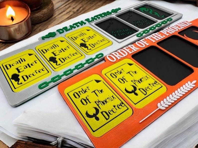 Secret Voldemort | Secret Hitler | 3D Printed | In-Color | Mystery Games | Murder Mystery | Tabletop Games | Party Games | Board Game