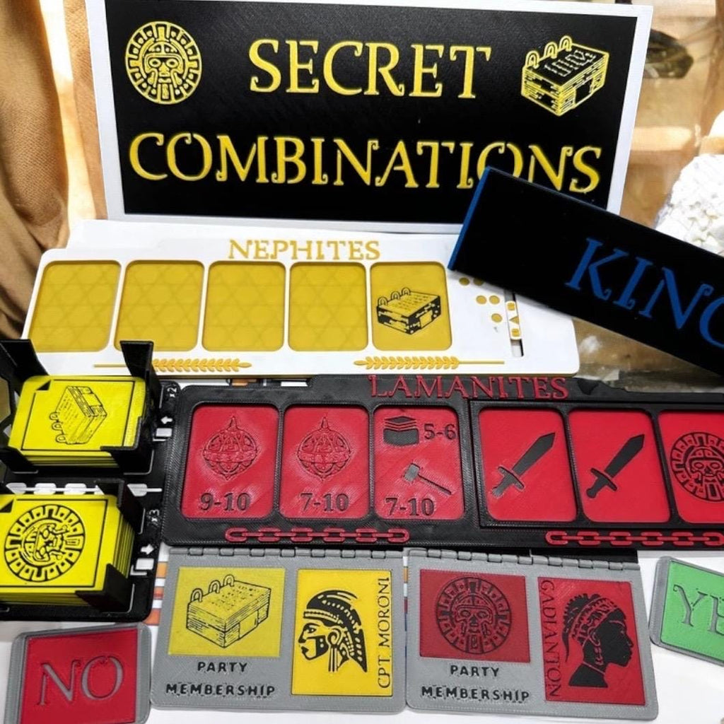 Secret Combinations | Lamanites vs Nephites | Secret Hitler | 3D Printed | Gadianton | Book of Mormon Party Tabletop Games | Mormon Games