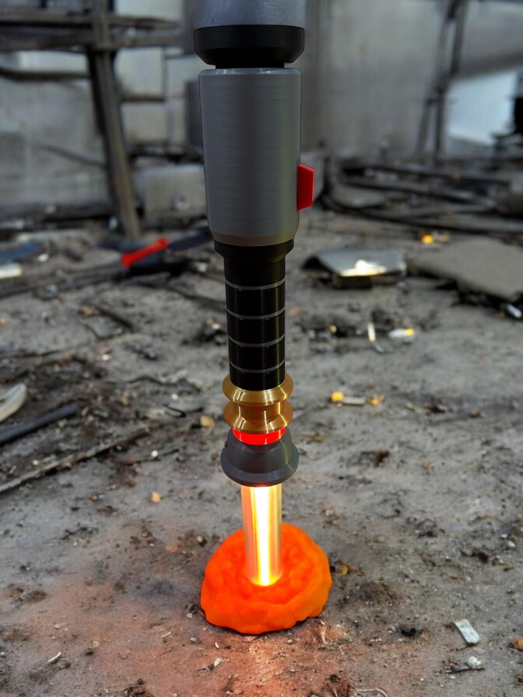 Rick and Morty's Lightsabers from Rick and Morty | In Color | Sound and Lights | 3D Printed | Lamp | Actual Electronic Lightsaber Lamp