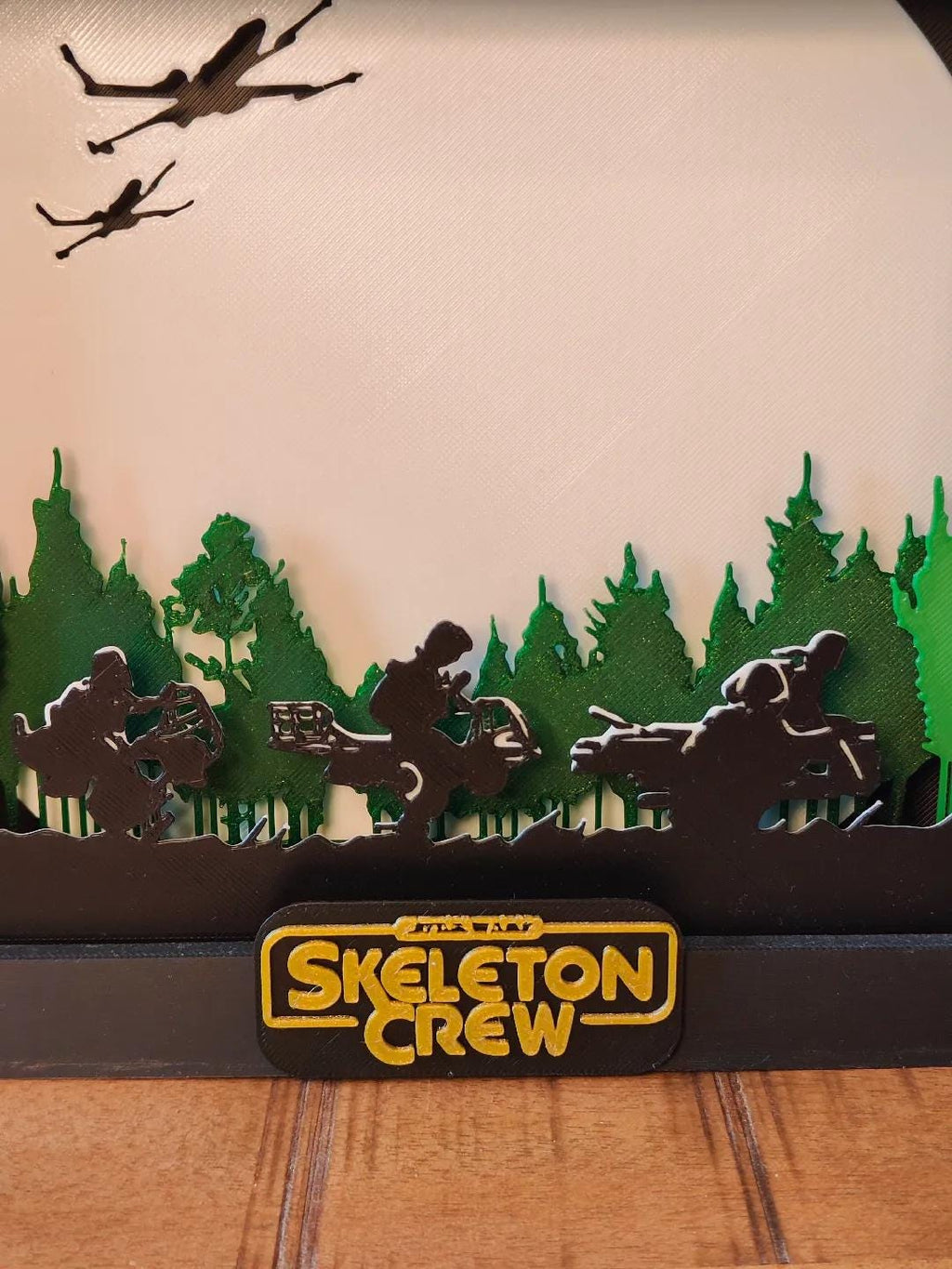 Skeleton Crew Shadow Box: 3D Printed Layered Fan Art
