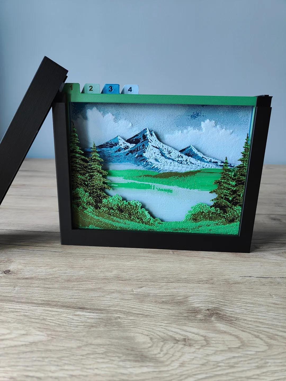 Bob Ross Shadow Box: 3D Printed Layered Layered Art