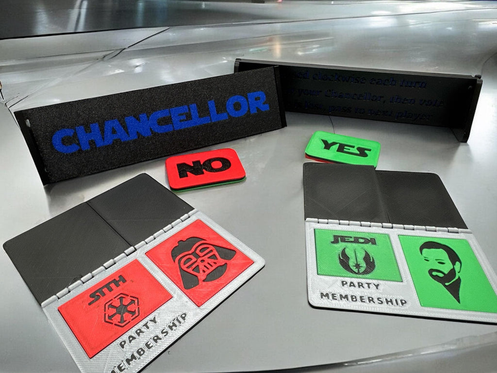 Secret Empire | Secret Hitler | 3D Printed | In-Color | Mystery Games | Murder Mystery |Tabletop Games |Party Games |Board Game |Secret Sith