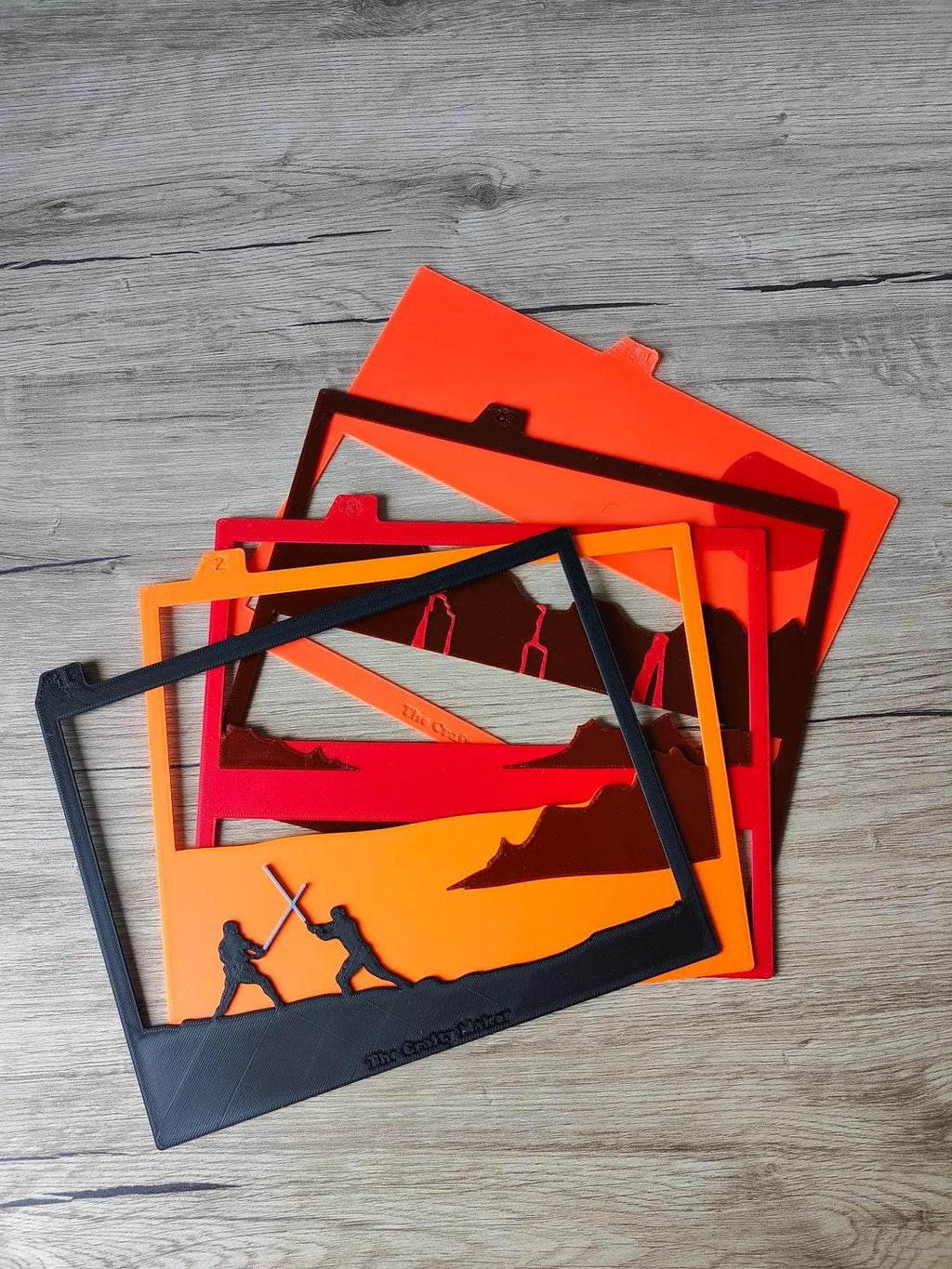 Anakin vs Obi-Wan Shadow Box: 3D Printed Layered Art