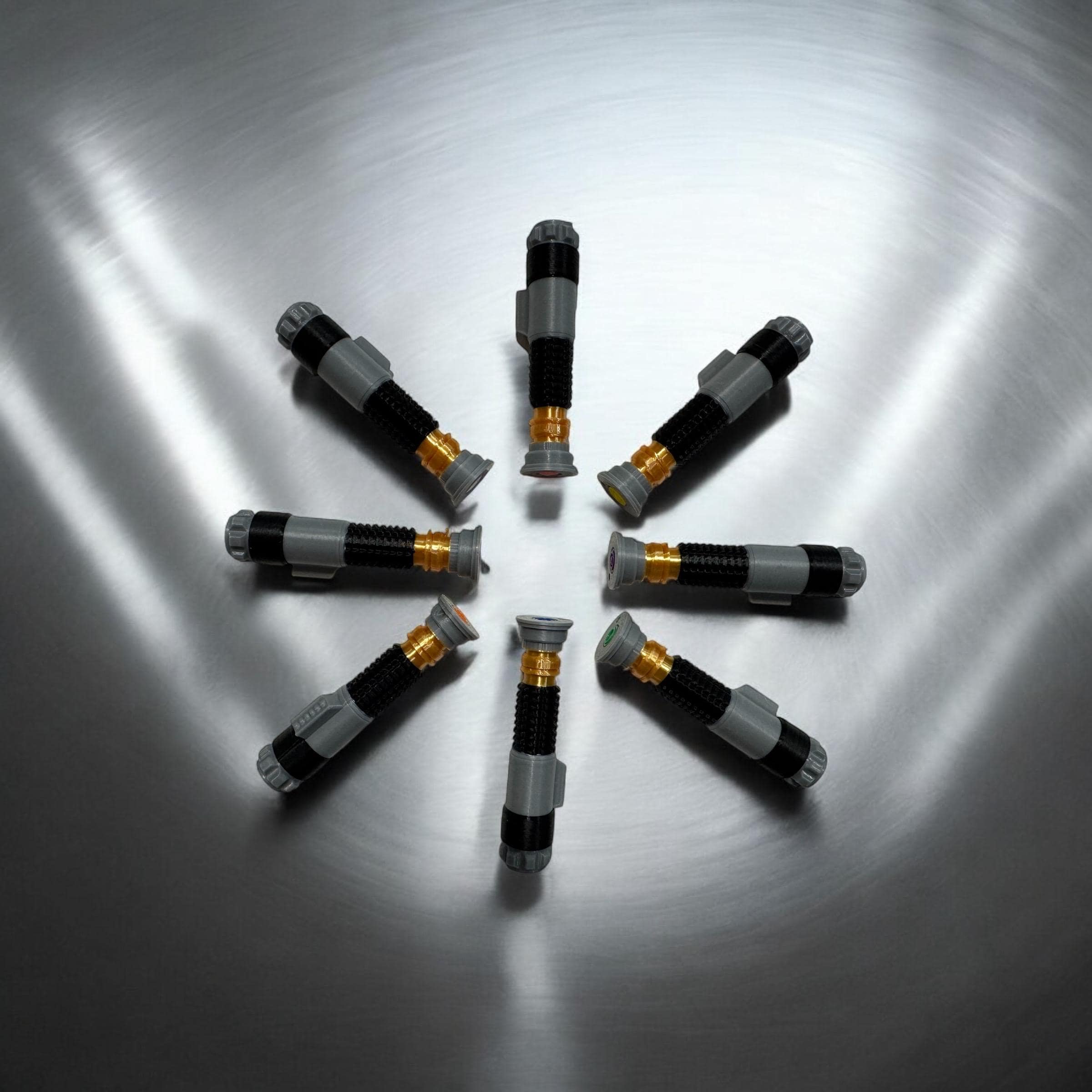 Retractable Lightsaber Keychain | Full Color | No Paint Required | 3D Printed