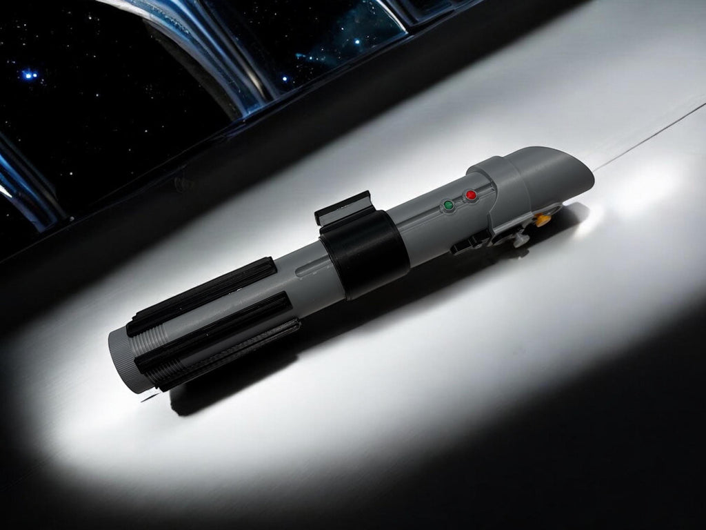 Anakin Skywalker's First Lightsaber | No Paint Required | 3D Printed | Attack of the Clones | Lightsaber Display Mount on Desk or Wall