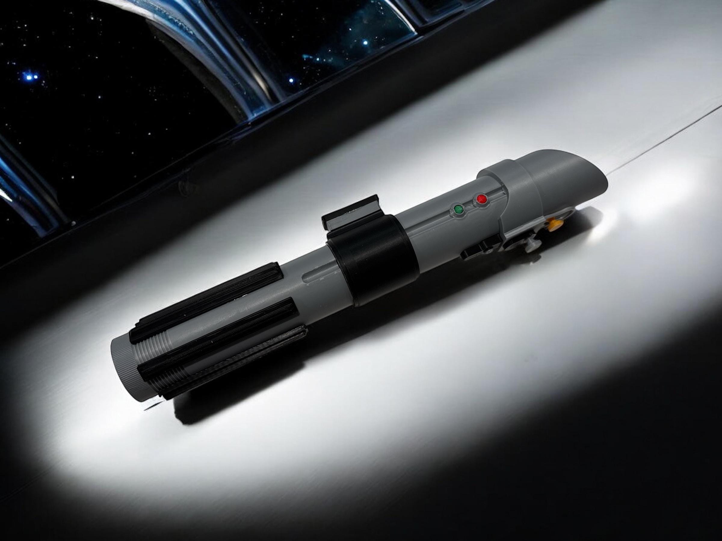 Anakin Skywalker's First Lightsaber | No Paint Required | 3D Printed | Attack of the Clones | Lightsaber Display Mount on Desk or Wall