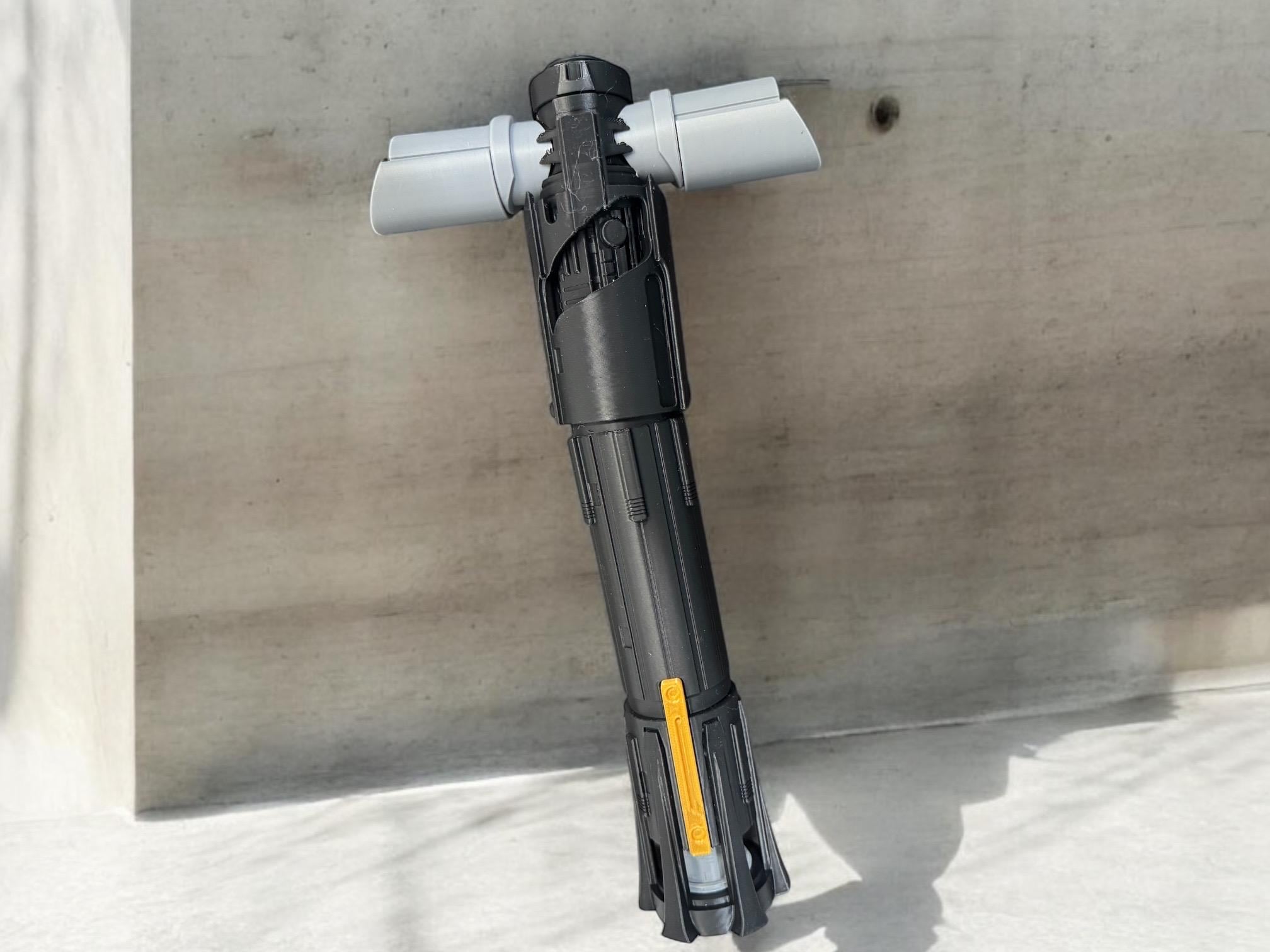 Kylo Ren's Lightsaber | No Paint Required | 3D Printed | Galaxy's Edge | Clone Wars | Lightsaber Display Mount on Desk or Wall