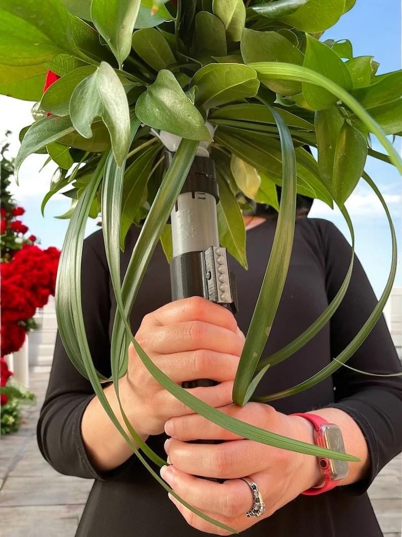 Lightsaber Bouquet Holder | Darth Vader | No Paint Required | 3D Printed