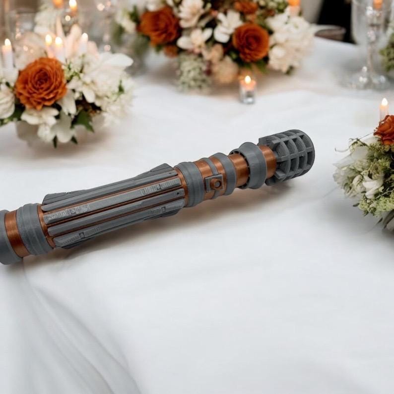Leia's Lightsaber Bouquet Holder | Full Color | No Paint Required | 3D Printed