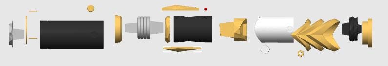 Keeve Trennis Lightsaber: 3D Printed High Republic Split Saber Display