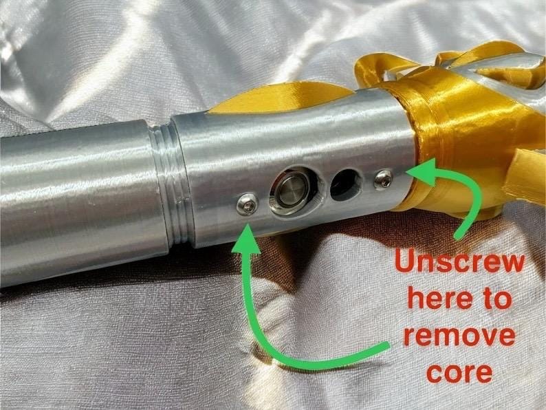 Avar Kriss' Lightsaber from the High Republic | |Working Light up with Sound | Fully Functional Lightsaber | No Paint Required | 3D Printed