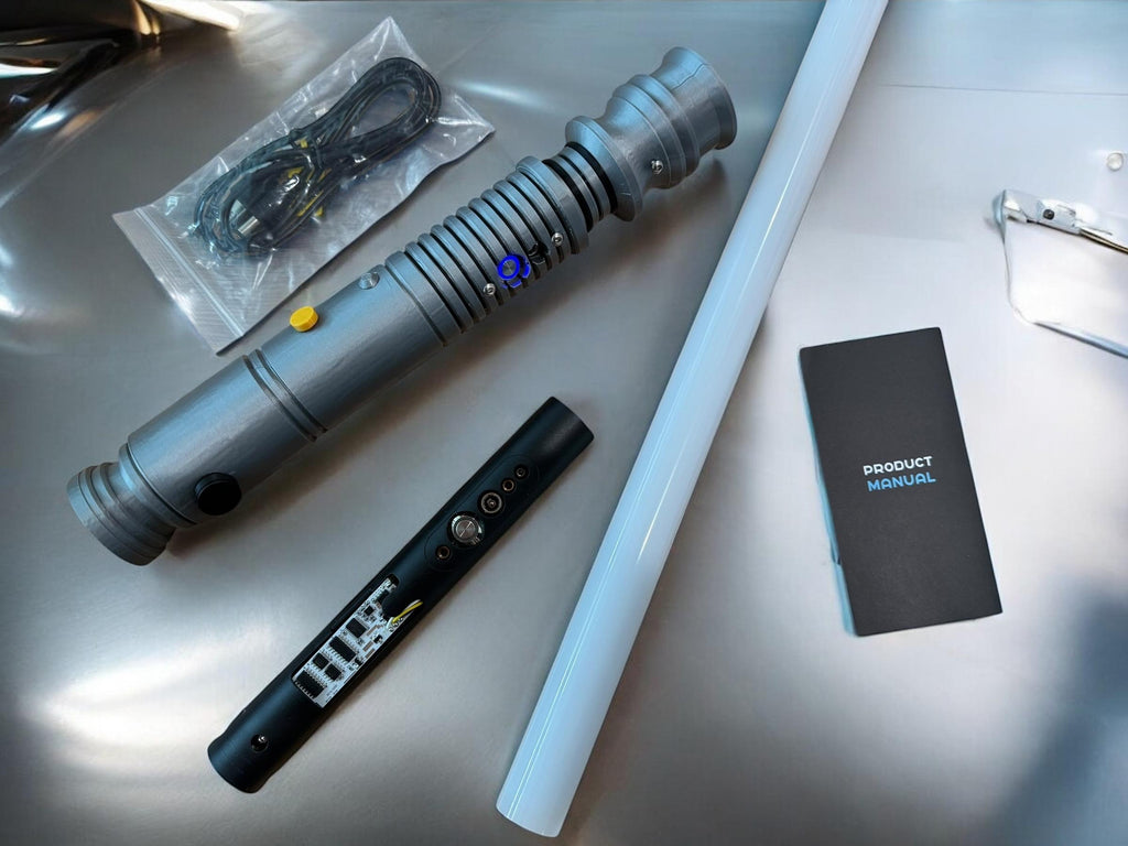 Ki-Adi Mundi Lightsaber: 3D Printed with Lights and Sound