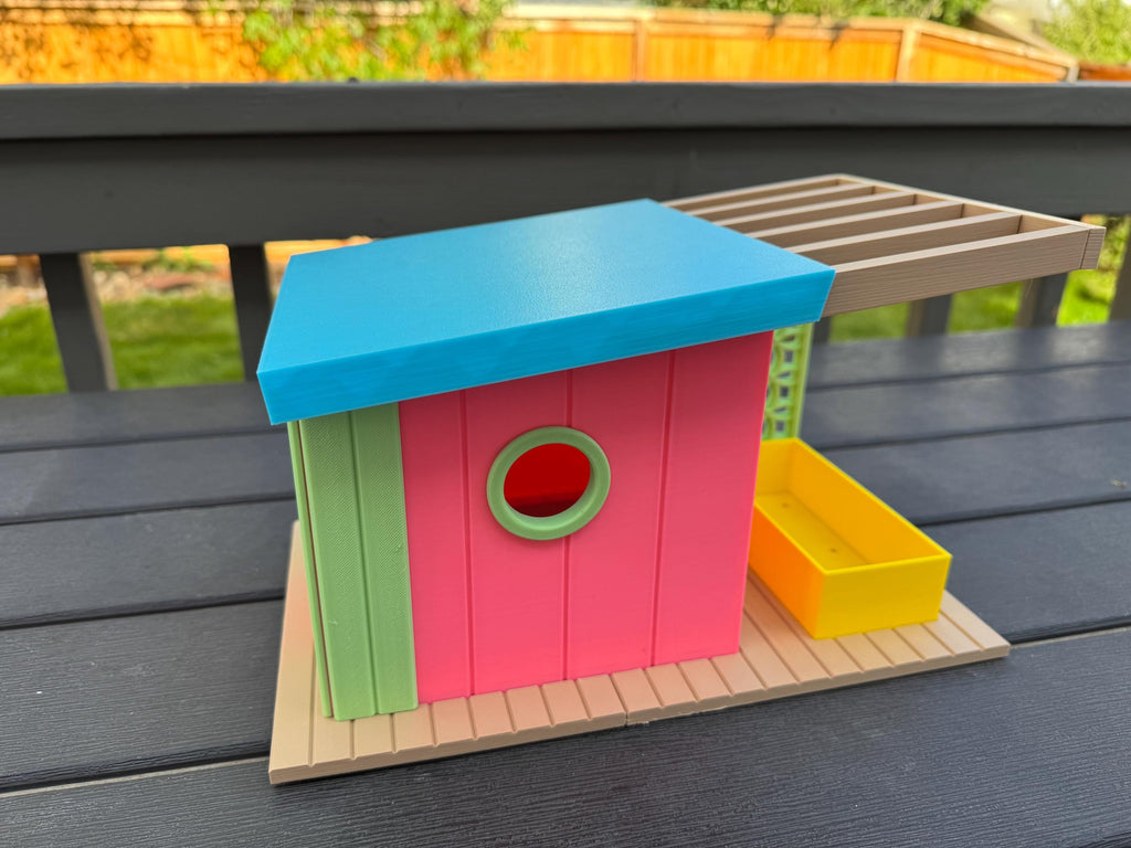 Bird House | Mid Century Modern v2 | 3D Printed