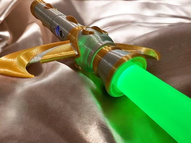 Avar Kriss' Lightsaber from the High Republic | |Working Light up with Sound | Fully Functional Lightsaber | No Paint Required | 3D Printed