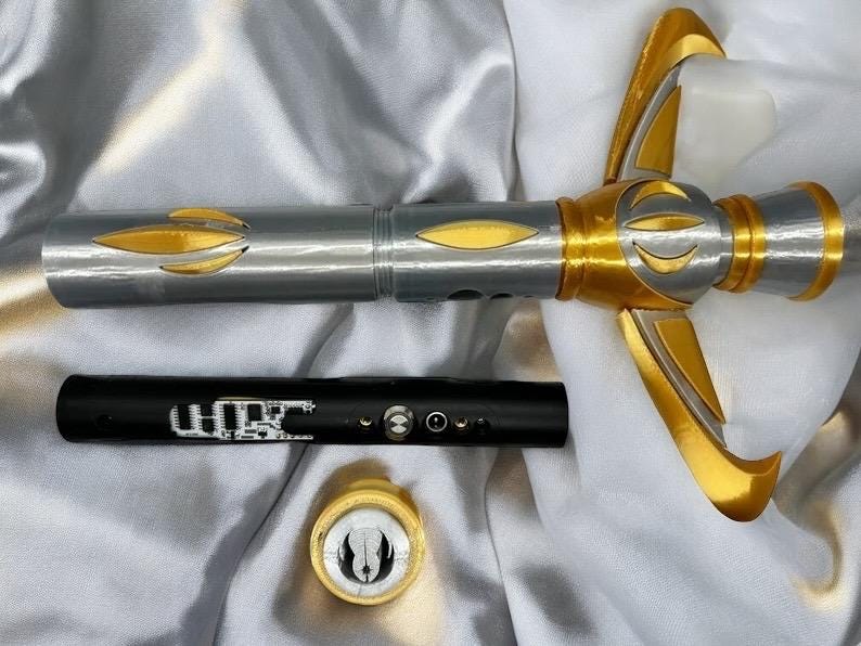Avar Kriss' Lightsaber from the High Republic | |Working Light up with Sound | Fully Functional Lightsaber | No Paint Required | 3D Printed